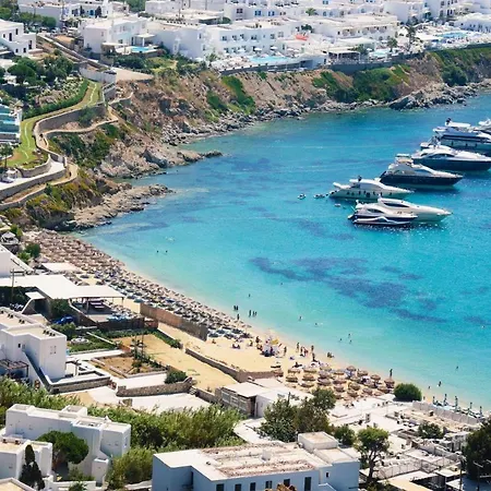 빌라 Mykonos Psarou Place With Private Jacuzzi 프사로우