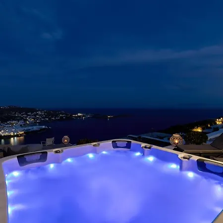 빌라 Mykonos Psarou Place With Private Jacuzzi *